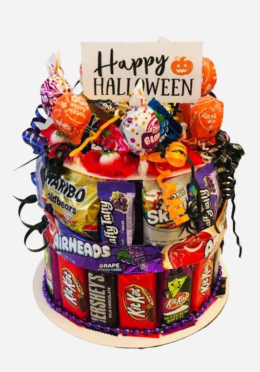 Small Halloween Candy Cake (Chocolate & Candy)